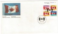 FDC Kanada 1990 Znaczki HB 144 obiegowe flaga
