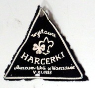 Harcerki - Wystawa Muzeum Woli Warszawa 1988 - stara naszywka.