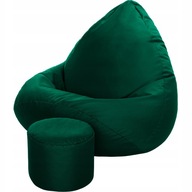 NOWOCZESNY FOTEL WOREK SAKO STOŁEK PUFA SIEDZISKO SALON OGRÓD RÓŻNE KOLORY