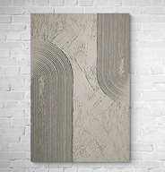 Obraz strukturalny abstrakcja Wabi Sabi Japandi minimalistyczny 80x120