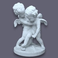 Duża Figura Eros Anteros walczący o serce Falconet
