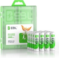EBL Akumulator AA Mignon 2800 mAh 16 sztuk