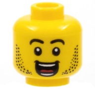 LEGO - Główka głowa męska z zarostem - 3626cpb2898