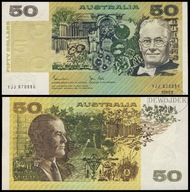 BNA - AUSTRALIA 50 Dolarów Dollars 1983 YJJ 870886 # P47d # XF-