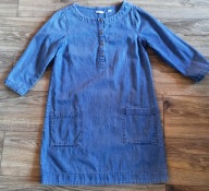 Sukienka 12/40 FAT FACE jeans niebieska częściowo rozpinana