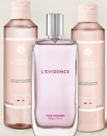 Yves Rocher 1 x L'Evidence woda perf. 100ml + Evidence : Mleczko + Żel