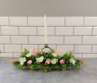 stroik wielkanocny, taca dekoracyjna na stół wielkanocny