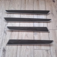 LISTWY OSŁONY OZDOBNE DEKORY CARBON BOCZKÓW DRZWI AUDI A6 C6