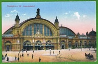 ## STARE DWORCE KOLEJOWE , POCIĄGI, WIADUKTY,TORY, do 1945r ##FRANKFURT/M