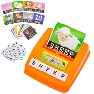 Dopasuj Literki Gra Edukacyjna Nauka Angielskiego Klocki Karty