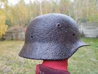 Hełm niemiecki wz. 42 III Rzesza Wermacht Wehrmacht Ładny stan Konserwacja