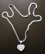 Damski łańcuszek srebrny, dł 45 cm, w 10 g najtaniej.