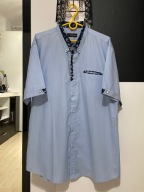 11 Koszula imprezowa Dominic Stefano błękit oryginalne wstawki duża 2XL