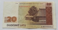 Łotwa 20 łatów 1992