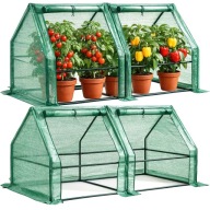 MINI SZKLARNIA OGRODOWA 182x92x92 CM FOLIOWA TUNEL DO UPRAWY ROŚLIN FOLIAK