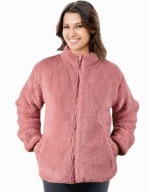 DAMSKA KURTKA POLAROWA PUDROWY RÓŻ S