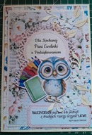 Kartka okolicznościowa recznie robiona z okazji Dnia Nauczyciela