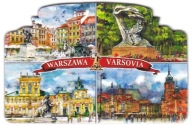WARSZAWA magnes na lodówkę CZ202