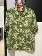 O Koszula hawajska Asos szkice kwiatów duże M wymiary XXL odcień zieleni