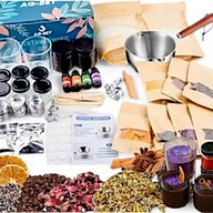 ZESTAW DO ROBIENIA WYROBU ŚWIEC WOSK SOJOWY DIY NA PREZENT ŚWIĘTA DUŻY XXL