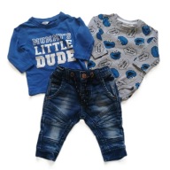 ZESTAW ubranek dla chłopca ULICA SEZAMKOWA 68 cm