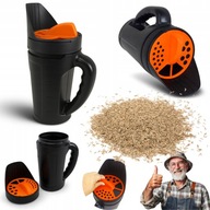 SIEWNIK OGRODOWY RĘCZNY ROZSIEWACZ DO TRAWY NASION NAWOZU PIASKU SOLI 2,5L