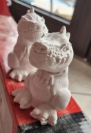 figurka 3d dinozaur Tyranozaur biały do malowania