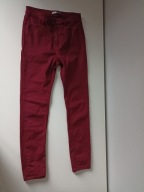 Śliczne spodnie damskie Stradivarius EUR 40 wiśniowe