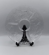 Szklany - kabaret - winogrono i liście - bardzo ładny duży 24 cm