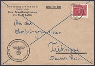 1944 POCZTA NIEMIECKA WSCHÓD - PREZYDENT LUBLINA