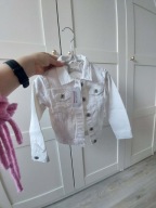 Nowa Biała Kurtka Dżinsowa MINOTI 4-5 lat 104-110