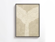 Plakat A3 – Minimalistyczna Grafika Pastelowa – Dekoracja Ścienna Bez Ramy