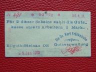 LIGOTA ŚCINAWSKA pow. Niemodlin - dominium - 50 fenigów 1919