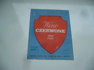 PRL STARA ETYKIETA Z KOLEKCJI WINO CZERWONE RODŁO BYTOM