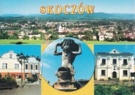 SKOCZÓW - PANORAMA - RYNEK - FIGURA TRYTONA - MUZEUM GUSTAWA MORCINKA