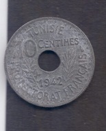Tunezja - 10 Centimes 1942 rok
