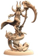 Queens of Tombs Sandtomb Harvester Pinup B Fantasy RPG D&D Druk 3D NSFW