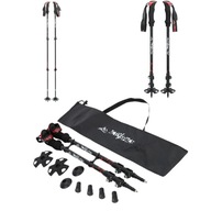 KIJ TREKKINGOWY REGULOWANY 61-135 CM CZARNY ZESTAW 2 SZT ACTIV/SPACE