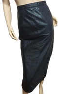 HOLLIES SPÓDNICA skórzana DŁUGA ołówkowa 32/34