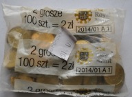 WOREK WORECZEK SASZETKA 2 Grosze 2 gr 2013 Royal Mint 1 000 000 szt.