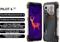 Smartfon pancerny OSCAL Pilot 6 6.67" 120Hz 12/256GB 10000mAh czarny