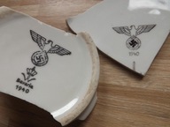 Część naczyń porcelanowych WWII Adler.