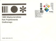 MIĘDZYNARODOWY ROK PROJEKTOWANIA GRAFICZNEGO -koperta FDC -1988 -Fi 2993