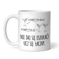 Kubek MARTINUS 330ml, żart, martini, łacina, filolog klasyczny, nauczyciel