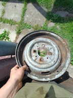 stalowa felga do fiat 126p maluszek maluch fiacik 12 cali PRL