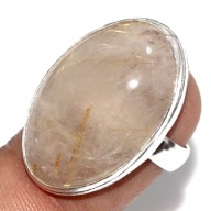 Pierścionek Złoty Rutyl Kwarc R 13