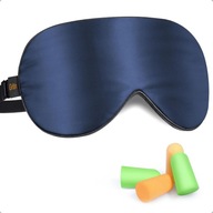 Jedwabna Opaska na oczy do spania z zatyczkami do uszu relaks