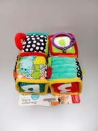 NOWA zabawka 4 kostki pluszowe Infantino miękkie klocki sensoryczne