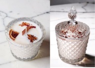 Mandarynka świeca z sojowa Rękodzieło wegańska Naturalna dekoracja 300ml