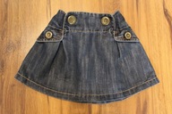 spódnica spódniczka NEXT 92 98 jeans guziki święta